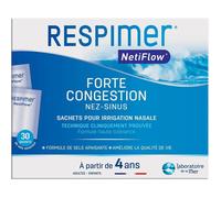 Netiflow - 30 Sachets De Sels Minéraux - Lavage Nez - Complexe Breveté - Recharge Pour Kit Irrigation Nasale - Rhinites & Rhinosin