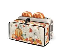 NETILGEN Housse de protection fine et résistante à la chaleur pour grille-pain à 2 tranches - Motif citrouilles d'automne