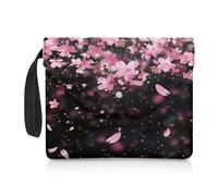 NETILGEN Housses de livre réutilisables avec poignée de transport - Lavables - 30 x 24 cm - Fleurs de cerisier