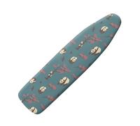 NETILGEN Housses de protection modernes pour planche à repasser avec bords élastiques et crochets inférieurs - Résistantes aux brûlures - Convient aux planches jusqu'à 140 x 45 cm - Panda Tree