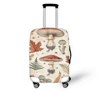 NETILGEN Housses de protection pour bagages - Housse de protection élastique anti-rayures avec fermeture éclair, Feuille d'érable champignon, M(22"-24")