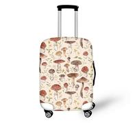 NETILGEN Housses de protection pour bagages - Housse de protection élastique anti-rayures avec fermeture éclair, Puzzle champignon, M(22"-24")