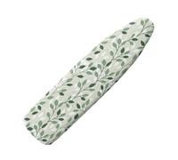 NETILGEN Housses de rechange élastiques pour planche à repasser - Résistantes aux brûlures avec fermeture Velcro - Taille S - 110-115 x 30-36 cm - Feuille verte