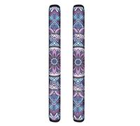 NETILGEN Lot de 2 housses de poignée de porte de réfrigérateur lavables avec motif mandala, protection antidérapante pour réfrigérateur et four pour éviter les traces de doigts, d'huile liquide,