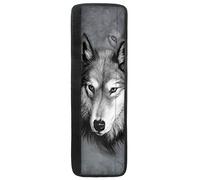 NETILGEN Lot de 2 housses de poignée de porte de réfrigérateur motif loup gris pour protéger les appareils de cuisine pour réfrigérateur, microondes, lavevaisselle pour garder la cuisine propre des