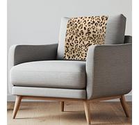 NETILGEN Lot de 3 housses d'appui-tête de canapé classiques marron à imprimé léopard antidérapant pour fauteuil inclinable, anti-poussière et décoration de bureau