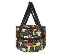 NETILGEN Porte-cocottes à double couche pour aliments chauds ou froids, support isotherme pour lasagnes, pique-niques, barbecues, fêtes, champignons, marguerites