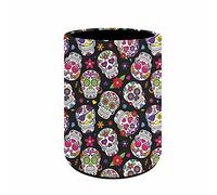 NETILGEN Pot à pinceaux de maquillage en forme de tête de mort - Pour femme - Pour bureau, salle de classe, maison