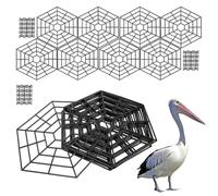 Netization de bassin de jardin - 26,8 x 26,8 cm - Protection de filet pour poissons - Design hexagonal en maille Heron Repousser accessoires de jardin