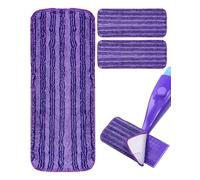 NETONDA 3 Pcs Lingettes Reutilisable pour Swiffer WetJet Recharge Serpillière Lavable en Microfibre pour Swiffer Wetjet Balai