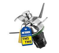 NETONDA Couteau Compatible pour Thermomix TM5 TM6 Couteaux Compatible avec Vorwerk Thermomix TM5 TM6 Lame en Acier Inoxydable de Rechange pour Vorwerk Bimby TM5