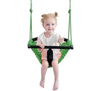 Nets Tribe Balançoire 2 en 1 pour tout-petits, siège à bascule pour enfants avec cordes réglables, kit de balançoire de jeu de corde robuste pour enfants, intérieur et extérieur, jardin, produit de