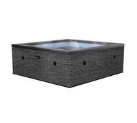 NETSPA Spa - Celestia - Semi-Rigide, carré, 6 Places, Coloris Flint Grey - SP-CLS6-FG