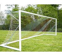 Netsportique Filet de Foot à 11 de 2 Couleurs, 4.5 mm (l'unité) - Blanc/Rouge