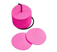 Netsportique Lot de 24 Petits disques de marquage- Choix de Couleur Disponible (Rose Bleu Jaune ou Blanc)-Diamètre: 10cm-Sac de Transport et Support Inclus. (Rose)