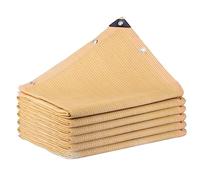 NetSunblock Bâche d'ombrage rectangulaire beige pour jardin, serre, terrasse, arrière-cour et piscines, 2 x 8 m, protection UV