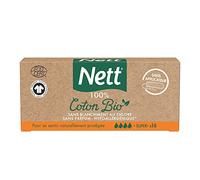 Nett - Boite de 16 Tampons en Coton Bio avec Applicateur Super 16 Unités Tampons et coupes menstruelles 1 pieces female