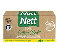 Nett - Coton Bio Tampon Sans Applicateur, Normal, Boite De 16 Tampons 16 Un