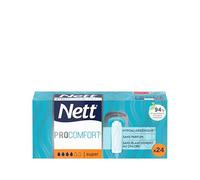 Nett - Tampons ProComfort Super Flux Abondant Sans Applicateur (boîte de 24 pièces) - Protection hygiénique hypoallergénique et sans parfum - Tampons sans blanchiment au chlore