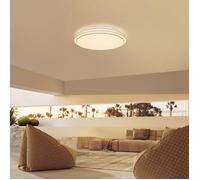 Nettlife Plafonnier LED ciel étoilé dimmable avec couvercle de télécommande moderne rond 3000k blanc