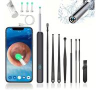 Nettoie oreilles - Nettoyeur d'oreilles - 1296P -Caméra 3 6 mm - Compatible avec les smartphones et tablettes iOS - ensemble de 8PCS
