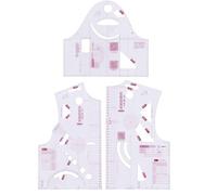 Nettoppo 1:3 RèGle de de Tissu RèGle de Courbe FrançAise Transparente RèGle de Mesure RèGle de CréAtion de ModèLes pour Outil de Couture de PoupéE