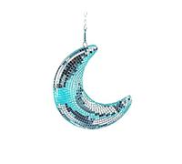 Nettoppo 1 Pièces Boule Disco Boules Disco en Forme de Lune Décor Boule Disco Rétro-Réfléchissante Lumières Décor pour Fête, Chambre, Maison, Bar