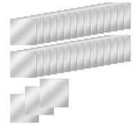 Nettoppo 30 Mini Carreaux de Miroir en Acrylique Auto-Adhésifs, Carrés de 3 Pouces, Petits Carreaux de Miroir Haute Définition pour L'Artisanat et Les Murs, Durables et Faciles à Utiliser