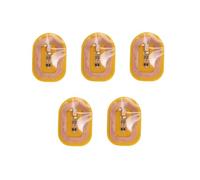 Nettoppo 5 PièCes NFC Flash Nail Sticker LED Puce Nue Intelligente Lampe à Ongles Nail Sticker Enhancement, LumièRe Violette