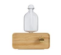 Nettoppo Diffuseurs D'Huiles Essentielles par Nébulisation sans Fil en Bois, Verre Rechargeable à Froid pour, Le Bureau