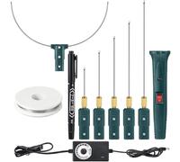 Nettoppo Kit de Coupe de Mousse à Fil Chaud avec Contrôleur de Température, Découpe Électrique 100-240 V/24 W pour la Sculpture sur Mousse EVA Artisanale (UE)