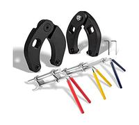 Nettoppo Pack de 3 Outils D'Installation de Joint Hydraulique Kit de Joint de Réparation de Piston de Cylindre Hydraulique n Acier Allié pour Équipement Agricole et de Construction