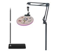 Nettoppo Porte-Cerceau de Broderie sur Pied pour Broderie à Points Comptés, Couleur Noir, Compatible avec Les Cercles à Broder.