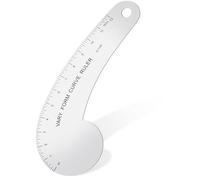 Nettoppo Règle de Courbe de Hanche de Courbe Française en Métal Solide de 12 Pouces pour Mesurer la de Couture Faisant 1 Pièces