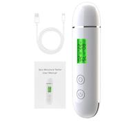 Nettoppo Testeur d'âge de peau élastique pour eau et joues, analyseur d'humidité et d'huile de la peau du visage, détecteur fluorescent, installation facile
