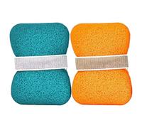 Nettoyage de l'éponge, profonde et douce, 4,72x3,54x0,51 pouces, éponge de savon de bain, nouvelle pochette de salon de bain, facile à utiliser, pour une utilisation quotidienne à long terme