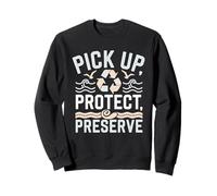 Nettoyage de Plage bénévole Conservation de l'océan Écologique Sweatshirt
