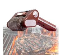 Nettoyage des Grilles en Rotation Nettoyant Électrique pour Les Grilles pour Extérieur Épurateur de Brosse de Nettoyage de Barbecue avec Rouleau en Acier Inoxydable