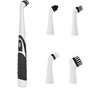 Nettoyage électrique Brosse Oscillant outil de nettoyage, Super Power Sonic Power Scrubber sans fil avec 4 têtes pour salle de bains maison bain Carrelage sol et mur de cuisine