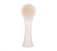 Nettoyage en Profondeur Brosse Faciale à Double Face avec du Nylon et du Silicone pour Soin du Visage amélioré et la Circulation Sanguine - Conception de Poignées Longues pour une Utilisation