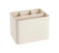 Nettoyage évier cuisine métal Vintage Utility Storage Container 17.5cm Crème