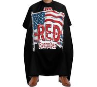 nettoyage facile Cape de Barbier, Vendredi ROUGE, rappelez-vous à tous ceux qui sont déployés, Capes de Coiffeur Imperméable Cape de Cheveux pour Salon Couper Hommes