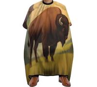 nettoyage facile Cape de Coiffure, Park Bison Vintage, Tablier de Coiffure Unisexe Cape de Coupe de Cheveux pour Femmes Hommes Adultes