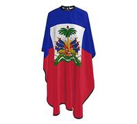 nettoyage facile Cape de Coupe, Drapeau d'Haïti Drapeaux nationaux haïtiens, Tablier de Coiffure Réglable Cape de Barbier pour Coiffeurs Adolescents Adultes
