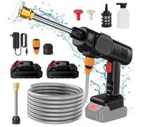 Nettoyage Haute Pression sans Fil 60 bar, nettoyeur haute pression générateur de mousse pour batterie Makita 18 V-2 batteries