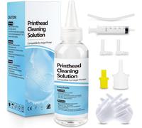 Nettoyage Imprimante Kit de Nettoyage des Têtes d'impression d'encre Solution Nettoyeur de buse Compatible avec Epson HP Canon Inkjet Imprimante 100 ML