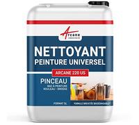 Nettoyage pinceau, solvant, peinture, diluant, tous types de peintures, vernis, lasure, brosse, rouleau - 5 L - ARCANE INDUSTRIES
