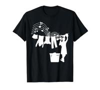 Nettoyage Professionnel du Linge T-Shirt Graphique avec Valeur, Homme, Noir, M