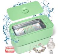 nettoyage ultrasons, Nettoyeur Ultrason 500ML, nettoyeur ultrasons lunettes 47000Hz nettoyeur ultrason bijoux, pour Dentier, Montres, Lunettes, Tête de Rasoir, CD Professionnel - Vert