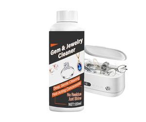 Nettoyant À Bagues - Agent d'entretien bijoux pour machine à ultrasons,Solution De Nettoyage Boucle D'Oreille,Bague, boucle d'oreille, bracelet de montre, collier, bracelet, usage domestique
